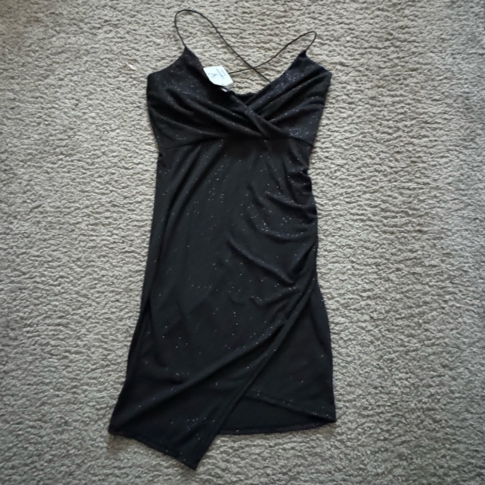 Black Sparkly Windsor Mini Dress